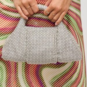 Juliette Evening Bag | Pearl Silver