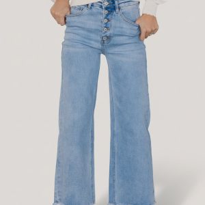 Brody High Rise Wide Leg Jeans | Light Wash