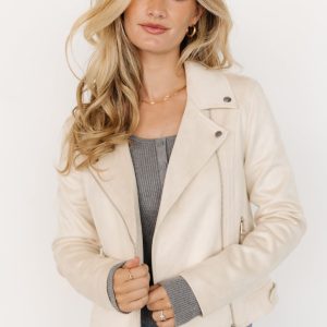 Marisa Faux Suede Jacket | Ivory