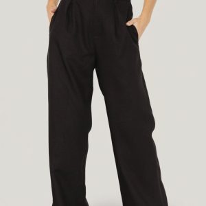 Malin Wide Leg Pants | Black