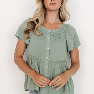 Unity Button Up Top | Sage