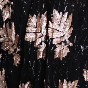 Fabric Swatch - Muse Sequin | Black + Rose
