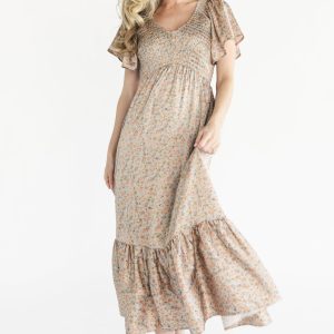 Rosie Smocked Dress | Sage Floral