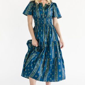 Sorrel Midi Dress | Navy Multi Floral