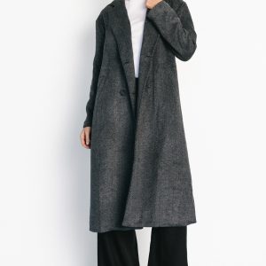 London Long Coat | Charcoal