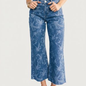 C??diz Mid Rise Relaxed Jeans | Medium Floral Wash