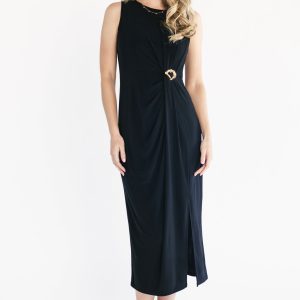 Novara Midi Dress | Black
