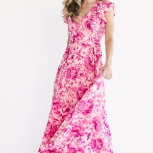 Margie Maxi Dress | Pink Floral