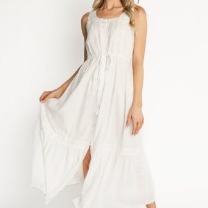 Blanche Midi Dress | Off White