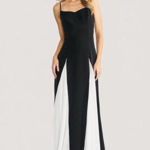 Adela Maxi Dress | Black + White