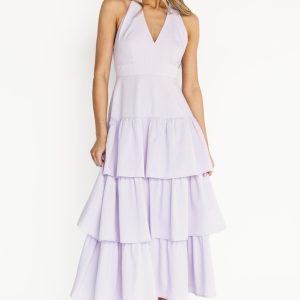Savannah Tiered Maxi Dress | Light Purple