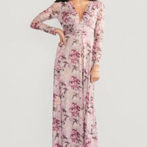 Fable Mesh Maxi Dress | Dusty Blush Mauve