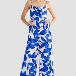 No??mie Jumpsuit | Cobalt Print