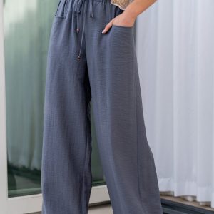 Leza Pants | Slate Blue