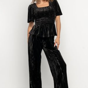 Elin Velvet Set | Black