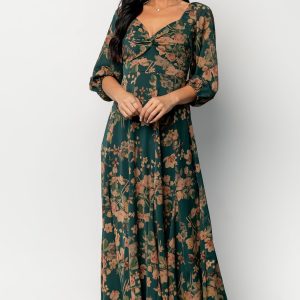 Liesel Maxi Dress | Green + Copper Floral