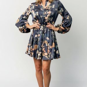 Venice Short Dress | Navy + Multi Floral