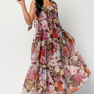Anita Maxi Dress | Brown Multi Floral