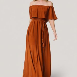 Victoria Off Shoulder Maxi Dress | Spice