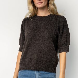Keira Sweater Top | Dark Brown