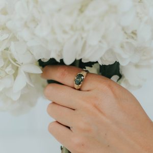 The Maddie Ring in Emerald