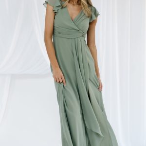 Jasmine Maxi Dress | Dusty Green