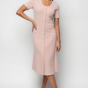 Oc??ane Midi Dress | Blush