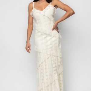 Annabelle Lace Maxi Dress | Cream