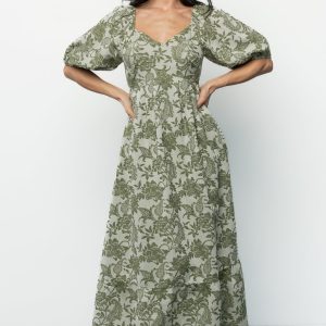 Giuliana Dress | Green Print