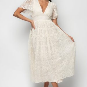 Aphrodite Lace Dress | Vintage Cream