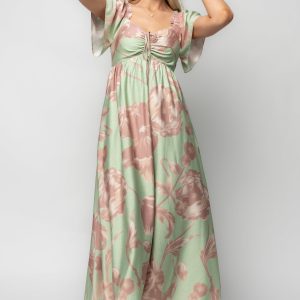 Eliana Maxi Dress | Sage + Rose Floral