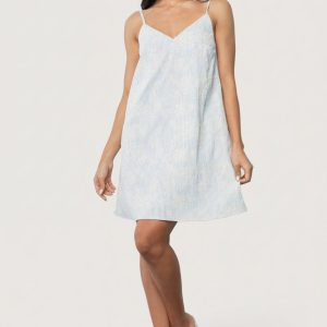 Nyra Short Dress | Blue Stripe