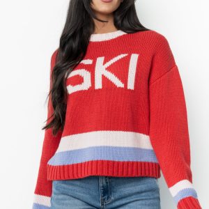 Ski Sweater | Red Multi
