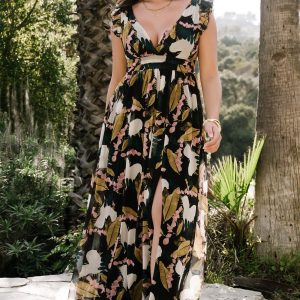 Esperanza Maxi Dress | Black Multi
