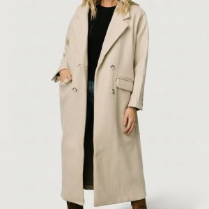 Anderson Double Breasted Coat | Natural