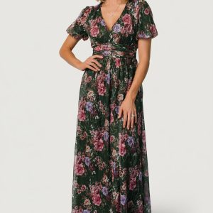 Ardley Maxi Dress | Green + Pink Floral