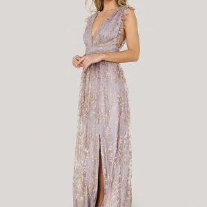 Arlene Shimmer Gown | Dusty Lilac + Rose