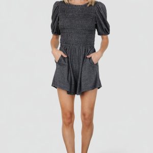 Beaumont Romper | Heather Black
