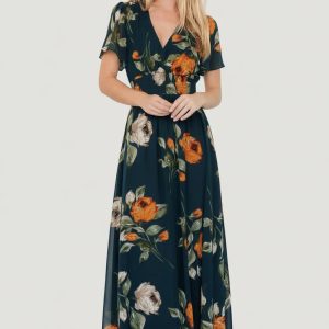 Birdie Maxi Dress | Deep Topaz Floral
