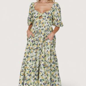 Brielle Maxi Dress | Green Floral