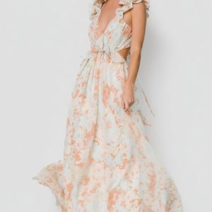 Brigitta Maxi Dress | Mint Floral