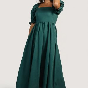 Britton Midi Dress | Evergreen