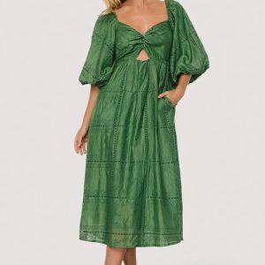 Brynn Midi Dress | Green