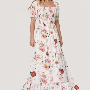 Capri Smocked Maxi Dress | Multi Floral