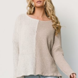 Castelo Knit Top | Natural + Sand