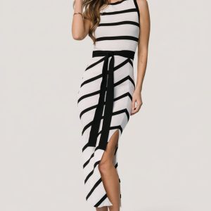 Chelsea Knit Dress | White + Black