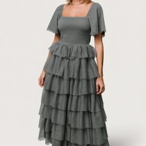 Cherise Tulle Tiered Dress | Blue Sage