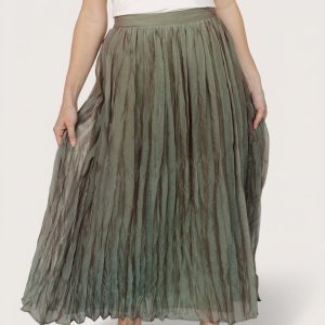 Cyra Midi Skirt | Sage