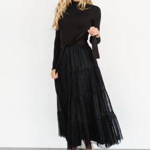 Demi Sweater Tulle Dress | Black