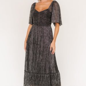 Elea Shimmer Dress | Black